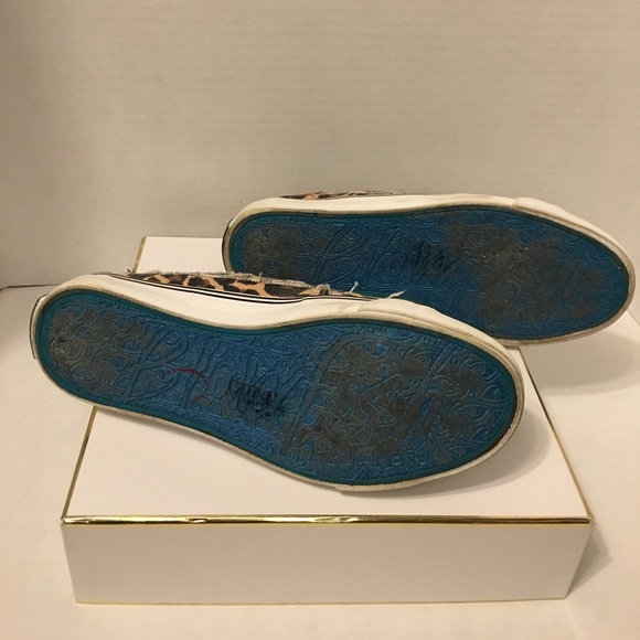 Blowfish Malibu Play Leopard Print Canvas Slip On Sneakers Women’s Size 7 - Picture 7 of 8